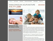 Tablet Screenshot of diana-acupuncture.com